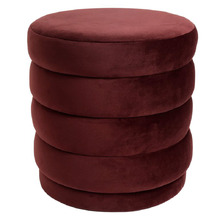 Rollo Velvet Ottoman